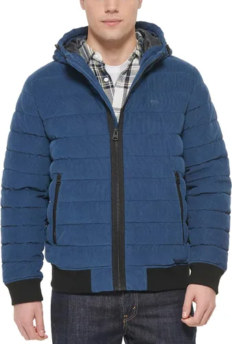 Levi's Chaqueta bomber pesada acolchada con capucha para hombre