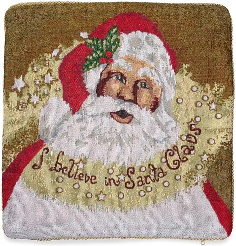 Miniatura 4 de Juego de 2 fundas de almohada con diseño de Navidad Believe in Santa