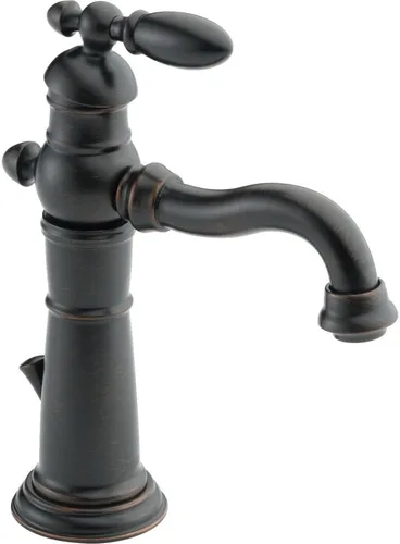 Miniatura 4 de Delta Faucet Grifo de baño victoriano de un solo agujero, grifo de baño de una sola manija cromado, grifo de lavabo de baño, montaje de drenaje