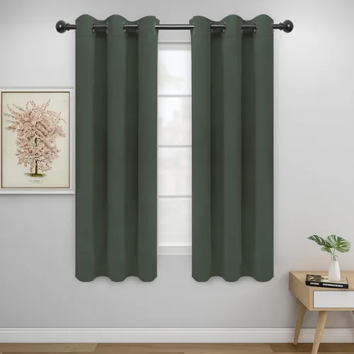 Miniatura 155 de Easy-Going - Cortinas opacas para dormitorio, aislamiento térmico sólido con ojales, cortinas de ventana para reducción de ruido, cortinas