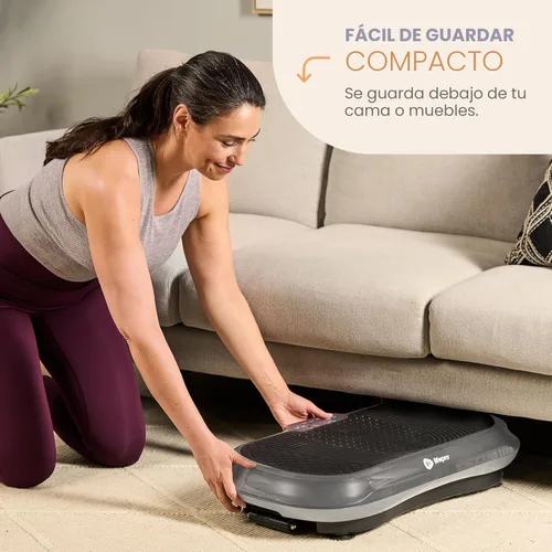 Miniatura 7 de LifePro Waver - Máquina de ejercicios con placa vibratoria – Vibración de alta intensidad para la activación muscular, plataforma vibratoria de Gris