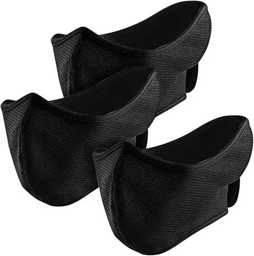 Paquete de 3 mascarillas de invierno para el cuello, polaina para el cuello para clima frío, media pasamontañas, máscara de esquí a prueba de
