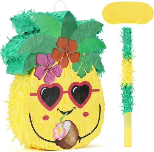Miniatura 17 de Paquete de piñata de baloncesto de Birchio con venda y bate (13 x 13 x 4 Pulgadas), piñata de balón de fútbol para fiesta de cumpleaños de niños