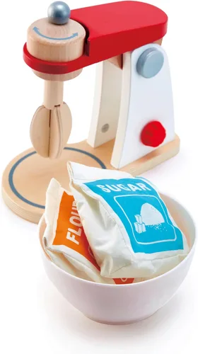 Miniatura 2 de Hape Wooden Mighty Mixer Kitchen Plaset Juguete educativo para hornear para preescolares a partir de 3 años