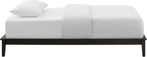 Miniatura 5 de Modway Marco de cama individual con plataforma de madera Lodge en capuchino