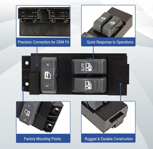 Miniatura 2 de Master - Interruptor de ventana eléctrica para lado del conductor compatible con Chevy Silverado GMC Sierra 1500 2500 2500HD 3500 1999-2002