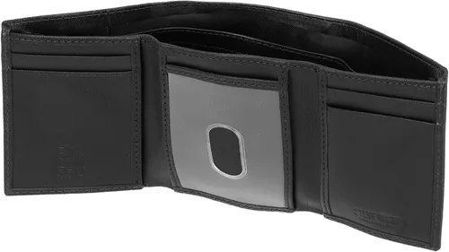 Miniatura 12 de Steve Madden Billetera triple RFID para hombre con ventana de identificación