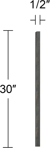 Miniatura 2 de Cubierta de cable de metal de bronce de 30 pulgadas de largo (segmentos de 12 pulgadas + 18 pulgadas) - 360 Lighting
