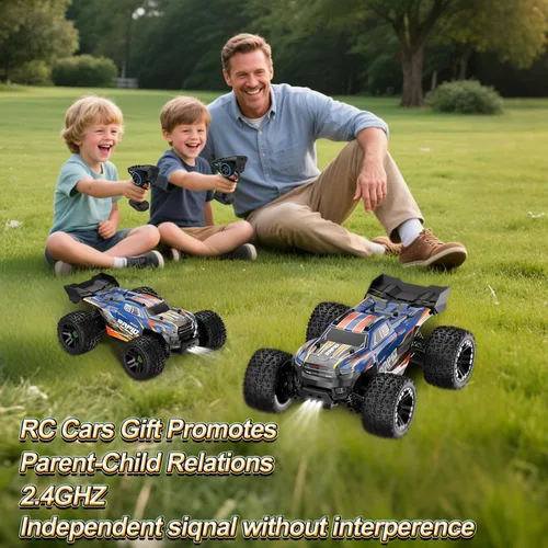 Miniatura 7 de Nikuku Auto de control remoto rápido, 38 KPH de alta velocidad todoterreno RC con 2.4 GHz, escala 1:20 4WD eléctrico todo terreno RC Monster Truck
