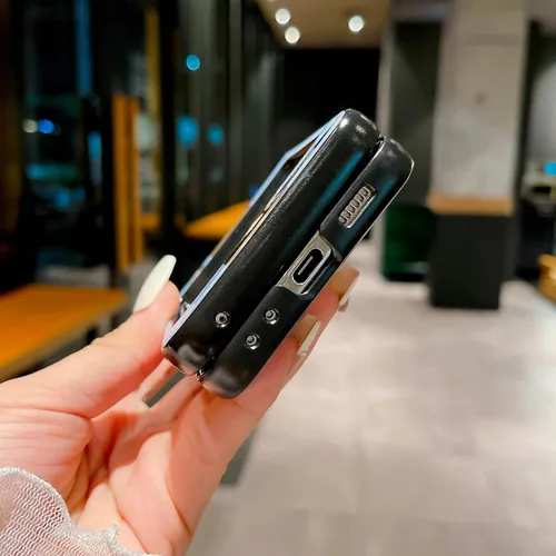 Miniatura 7 de Omio - Funda diseñada para Samsung Galaxy Z Flip 5 con soporte, bonito diseño de mariposa 3D con purpurina brillante, diseño de mariposa 3D, TPU