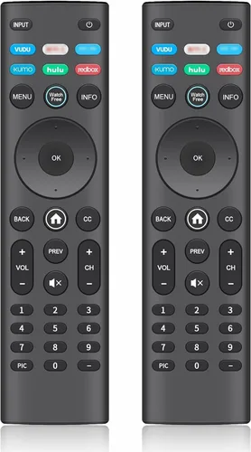 Paquete de 2: control remoto universal MYHGRC para VIZIO Smart TV, control remoto de repuesto Vizio TV con 6 botones de acceso directo para Vizio