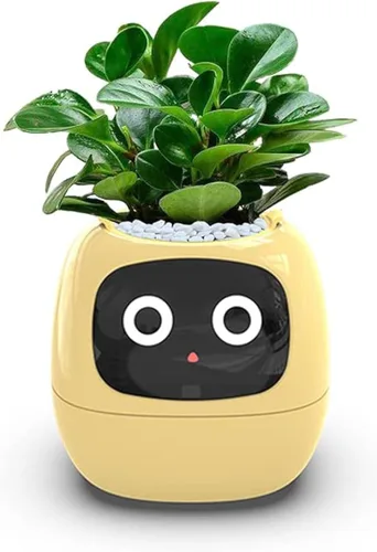 Miniatura 10 de Macetas inteligentes, maceta inteligente para mascotas, maceta AI, macetas inteligentes, múltiples expresiones, 7 sensores inteligentes y chips Ai
