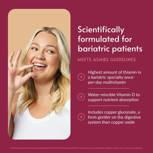 Miniatura 2 de Bariatric Advantage Ultra Solo con hierro - Multivitamínico diario una vez al día - para pacientes bariátricos - con tiamina, vitamina A y más - Sin