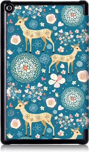 Miniatura 3 de EpicGadget Funda para Amazon Fire HD 10 / Fire HD 10 Plus (11.ª generación, lanzada en 2021) – Funda ligera de triple pliegue con función