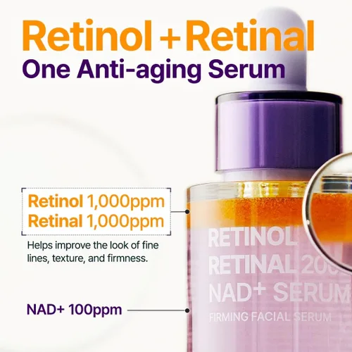 Miniatura 4 de PURITO Retinol 0.1% + Retinal 0.1% Suero facial antienvejecimiento para arrugas, líneas finas y piel más firme Retinoides duales con NAD+