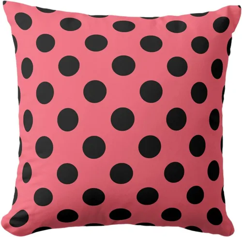 Miniatura 72 de Fundas de almohada de lunares negros sobre beige de 16 x 16 pulgadas, fundas de almohada decorativas rústicas y cuadradas para decoración del sofá