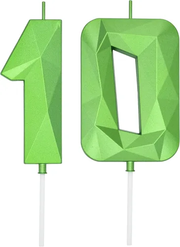 Miniatura 118 de DERVENTA Velas de cumpleaños con números grandes, 3D, color rosa, 3.7 pulgadas, decoración para tartas de fiesta, 1 pieza (número 3 rosa)