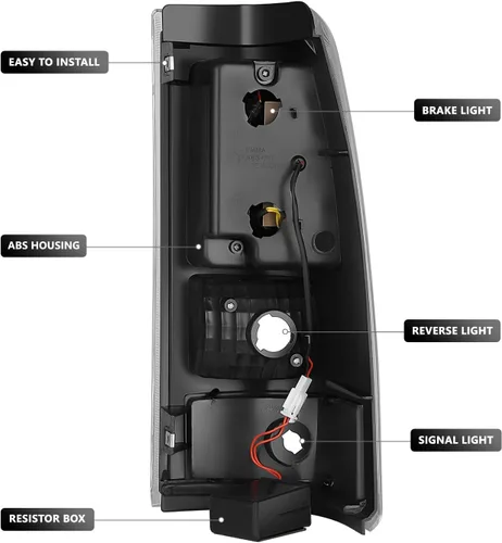 Miniatura 3 de DNA MOTORING TL-CSIL03-LED-3D-CH-CL Conjunto de luz trasera LED 3D para lado del conductor y del pasajero