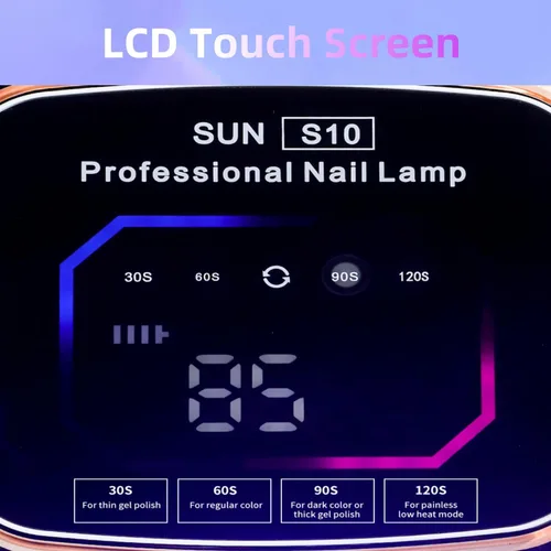 Miniatura 2 de LIMEGIRL Lámpara de uñas negra inalámbrica para Gel X, lámpara LED profesional de secado de uñas UV para esmalte de uñas de gel, secador de uñas