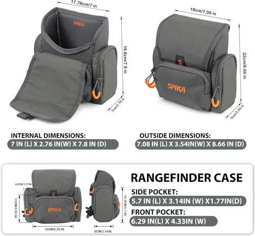 Miniatura 5 de SPIKA Binocular Arnés Pecho Pack, Bino Case con Telémetro Impermeable Bolsa para Caza