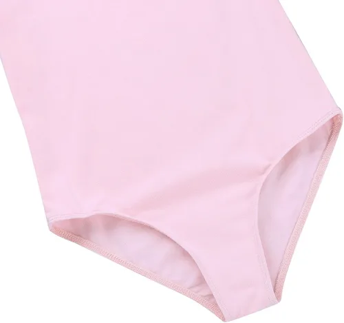 Miniatura 7 de TiaoBug Conjunto de vestido de ballet para niñas, de algodón, manga corta, leotardo de gimnasia con falda de gasa, conjunto de ropa de baile