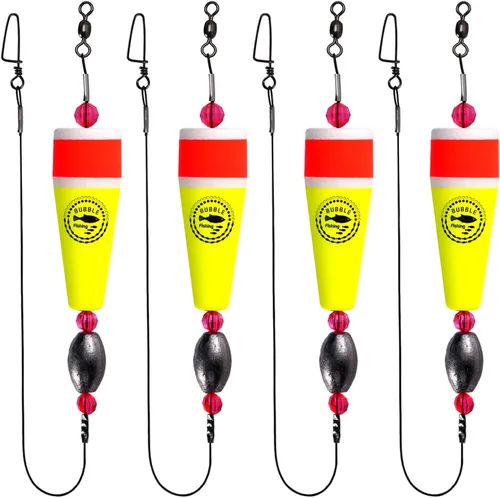 Miniatura 14 de Flotadores de Pesca Aparejos Corchos Saltarines para Agua Salada Sonajero con Peso Bobbers Aparejos de Pesca