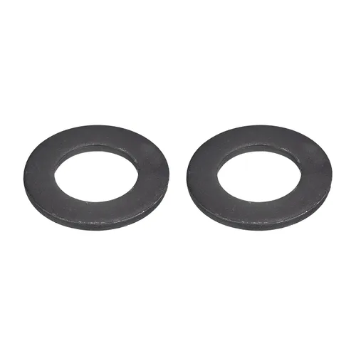 Miniatura 23 de Uxcell Arandela plana de acero al carbono para pernos M8, 10 piezas M8 x 16 x 1.5mm, aleación de acero negro oxidado de grado 8.8, sujetadores
