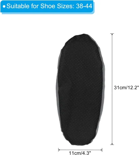 Miniatura 2 de PATIKIL Fundas para zapatos, 1 par de fundas reutilizables antideslizantes para botas y zapatos, fundas protectoras gruesas y lavables