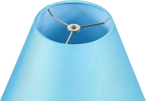 Miniatura 4 de Aspen Creative 32136 Pantalla de lámpara de construcción de araña con forma de imperio de transición en azul cielo, parte superior de 6 pulgadas x
