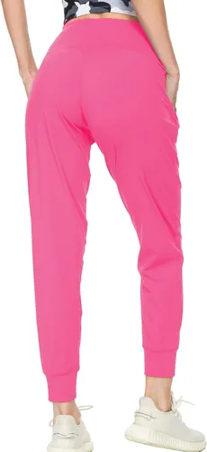 Miniatura 5 de Kcutteyg - Pantalones deportivos de cintura alta con bolsillos para mujer, pantalones deportivos suaves para descanso, correr y entrenamiento