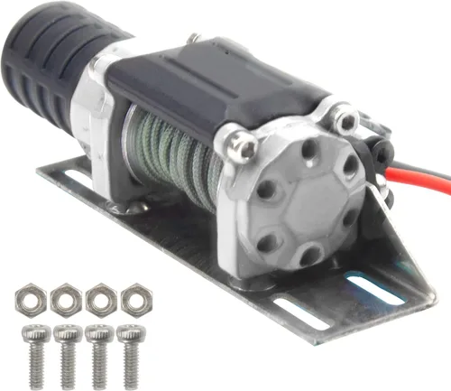 Cabrestante sobre orugas RC con alambre de acero compatible con Traxxas TRX4 Axial SCX10 90046 RC4WD D90 Redcat Gen8 1/10 RC Crawler Car Option Part