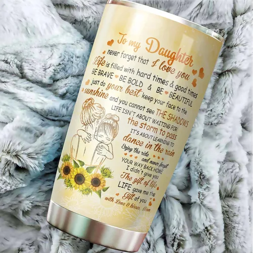 Miniatura 5 de Vaso para hija - Regalos para hija de mamá, madres - Regalos para hija en el Día de la Madre, Navidad - Vaso para hija - Taza para mi hija - Vaso