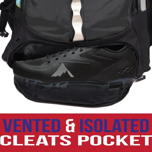 Miniatura 4 de Athletico Lacrosse Bag - Mochila extra grande para equipo de hockey sobre césped - Dos soportes para palos y compartimento separado para tacos