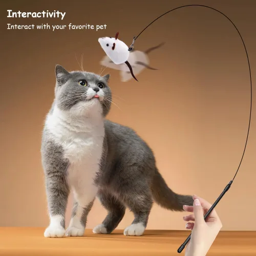 Miniatura 8 de PAZ'S GIFT Juguetes para gatos de felpa con hierba gatera, juguetes para patadas para gatos, limpia los dientes, elimina el mal aliento, adorables