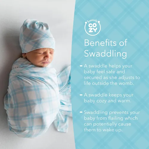 Miniatura 3 de Gorro de rayón de bambú de lujo para recién nacidos de 0 a 3 meses, manta para recién nacidos de 0 a 3 meses, manta para recién nacidos, para bebés