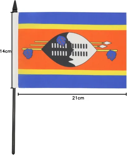 Miniatura 75 de AZ FLAG Sierra Leone Bandera de mesa 5'' x 8'' - Bandera de escritorio de Sierra Leona 21 x 14 cm - Bastón y base de plástico negro