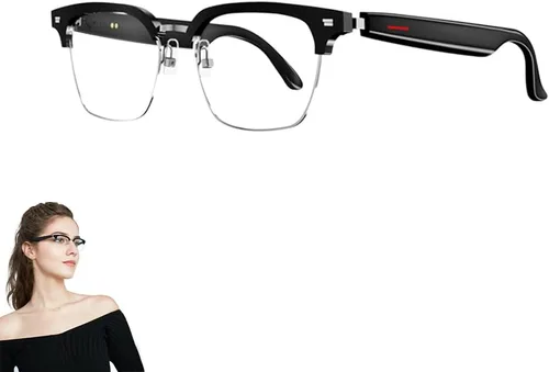 Miniatura 10 de Lentes inteligentes con Bluetooth, para hombres y mujeres, control táctil, protección UV al aire libre y control de voz, llamadas manos libres
