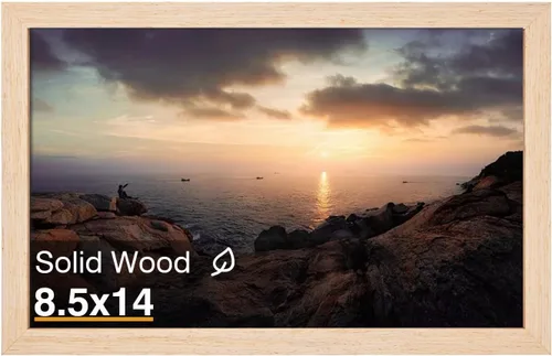 Miniatura 189 de KINLINK 3.5x5 Picture Frame, Ash Black Solid Wood Frame with Plexiglass for Table Top and Wall Mounting, Photo Frame for Horizontal or Vertical