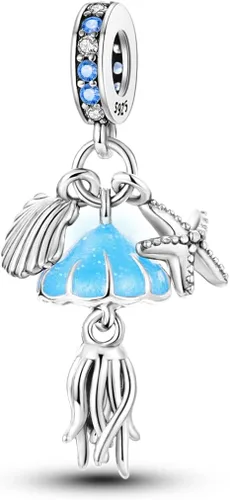Miniatura 2 de Hapour Abalorios de plata de ley 925 aptos para pulseras de dije, dije de corazón de sol para mascotas, pulsera y collar, cuentas de joyería