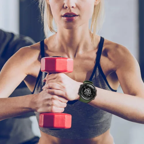 Miniatura 7 de Fintie Correa de reloj compatible con Suunto Core, correa de goma de repuesto para muñeca deportiva con cierre de metal compatible con Suunto Core