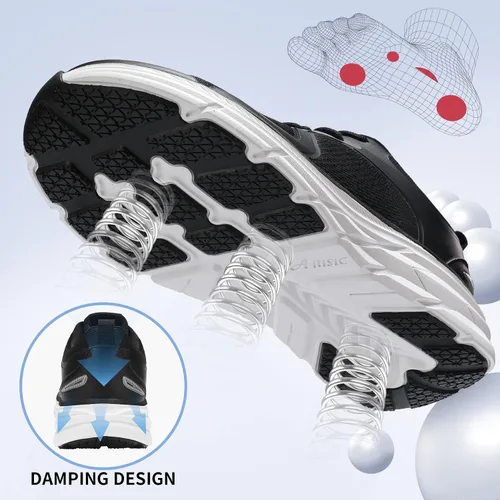 Miniatura 3 de OXOMOCA Wide Shoes for Men, Zero Drop Running Shoes Lightweight Breathable Neutral Cushioned Mens Wide Width Sneakers Tennis Wide Toe Box