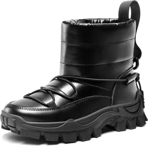 DREAM PAIRS Botas de nieve para niñas y niños, antideslizantes, cálidas al aire libre, zapatos de invierno para niños pequeños