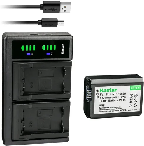 Miniatura 8 de Kastar NP-FW50 LTD2 - Cargador de batería USB para Sony Alpha α5000, a5000, ILCE-5100, Alpha α5100, a5100, ILCE-6000, Alpha α6000, a6000, ILCE-6100