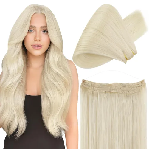 Miniatura 60 de Fshine - Extensiones de cabello humano con clip, de 16 pulgadas, con clip, color marrón chocolate, mezcla de rubio caramelo, extensiones de cabello