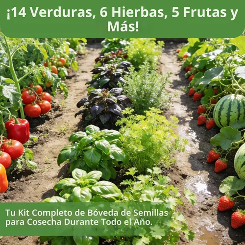 Miniatura 4 de 【Bóveda de semillas】 Kit de siembra de semillas de verduras reliquia - Más de 15,000 semillas sin OMG para hidropónico, jardinería
