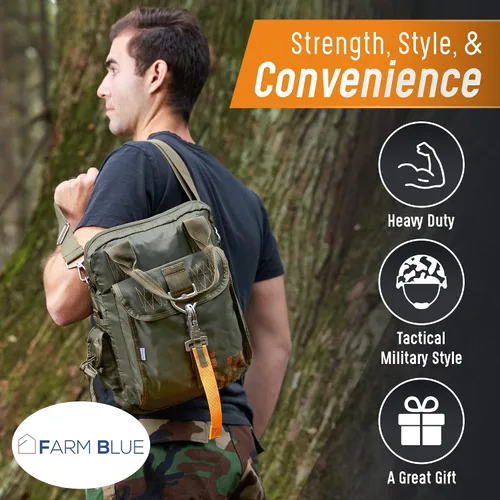 Miniatura 2 de Farm Blue Bolsa táctica de vuelo Bolsa para casco de piloto de paracaídas Estilo militar