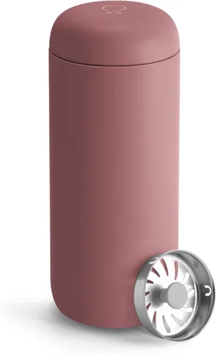 Miniatura 9 de Fellow Carter Move - Taza de viaje de 16 onzas, taza de café de viaje de acero inoxidable con aislamiento al vacío, vaso de café con interior de Rojo