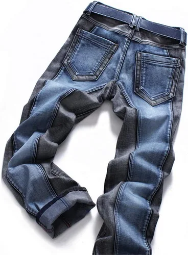 Miniatura 5 de AITITIA - Jeans rasgados de corte regular para hombre