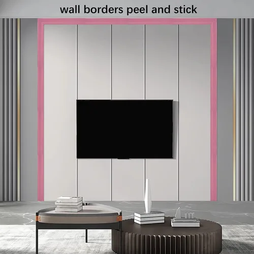 Miniatura 3 de Yutianli Moldura de Corona Despegar y Pegar Borde de Papel Tapiz Base de Pared Flexible Moldura Adhesiva Zócalo de Vinilo Autoadhesivo Moldura
