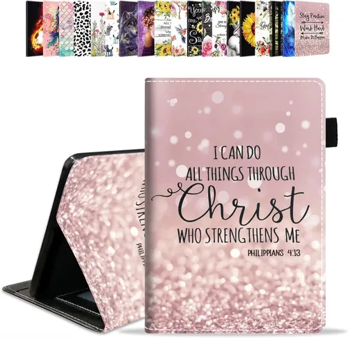 Miniatura 8 de Funda para tablet Amazon Kindle Fire HD 10 de 10.1" (9ª/7ª generación, versión 2019/2017) – Funda de piel sintética con función de encendido